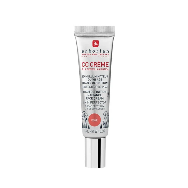 ERBORIAN CC CREME DORE High Definition Radiance Face Cream SPF25, 15ml