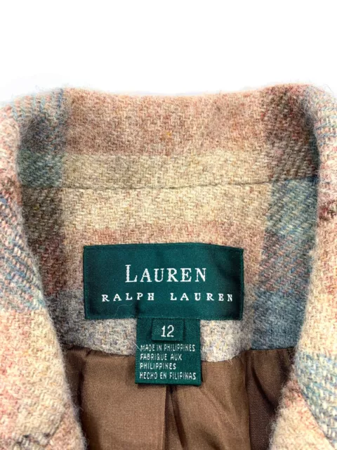 Lauren Ralph Lauren 100% Wool Coat Woman Size 12 3