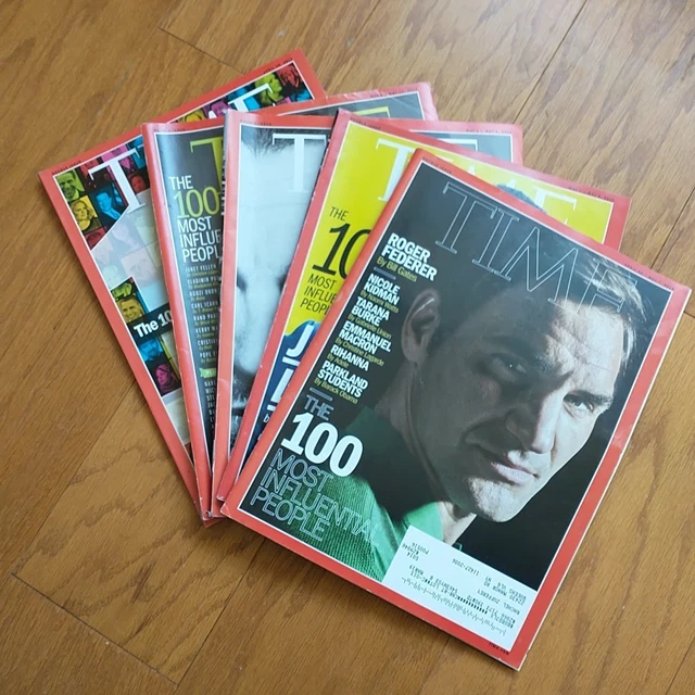 TIME MAGAZINE 100 Most Influential People 2012 2014 2016 2017 2018 Lot ...