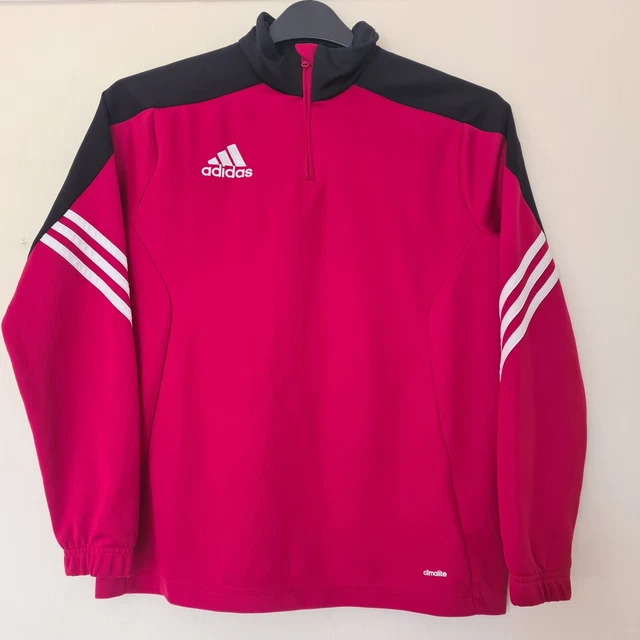 Felpa rossa Adidas età 13-14 anni. Top sportivo casual