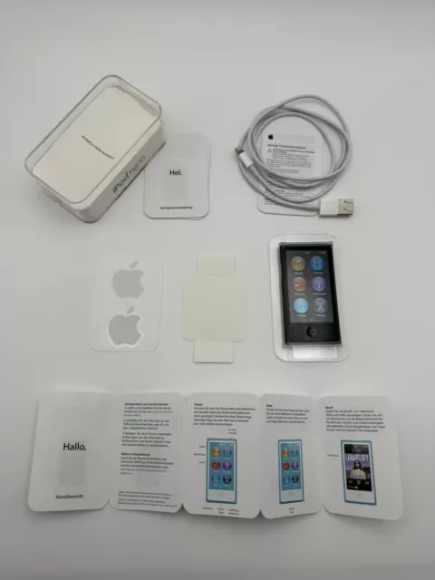 Apple iPod Nano - 7. Generation - SLATE - 16GB - A1446 - OVP - Funktioniert TOP