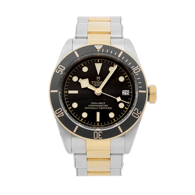 TUDOR BLACK BAY S&G Automatic Steel Gold Mens Bracelet Watch Date