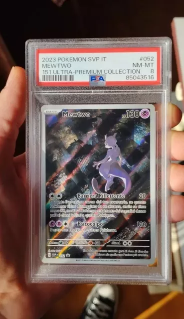 Pokémon 151 Ultra Premium Collection Promo Mewtwo 052 Psa 8 Ita