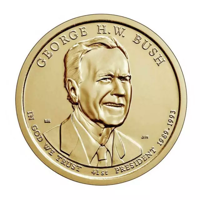 USA 1$ Dollar 2020 Präsident George Bush P UNZ