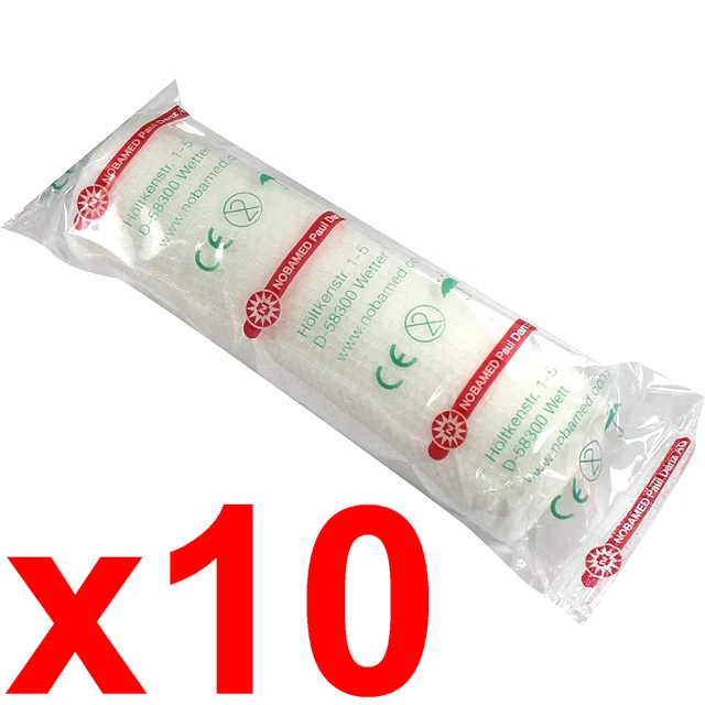 Confezione da 10 Elastici Coesivi 10 cm x 4 m - Confezionati singolarmente