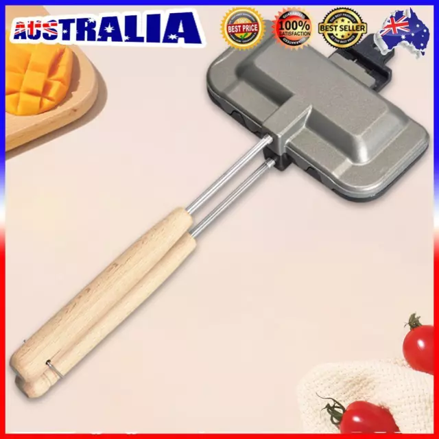 A# Pie Maker Rectangle Frying Pan Double-Sided for Breakfast Pancakes Toast Omel