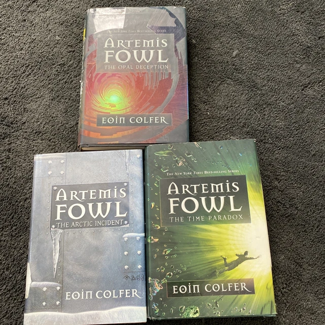 Lot 3 Artemis Fowl Series Books Set Eoin Colfer Hardcover Dustjacket Files First