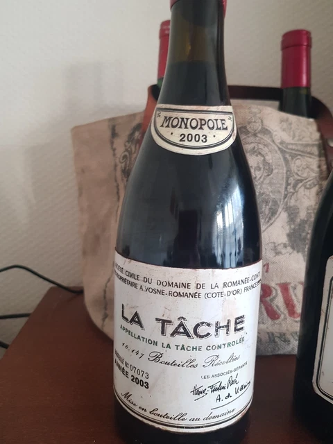 Domaine de la Romanée - Conti La Tâche 2003 pour décoration OBET PUBLICITAIRE 
