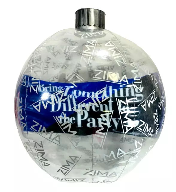 Zima Inflatable Ornament Beach Ball Zomething Different Promo Party SEALED NOS