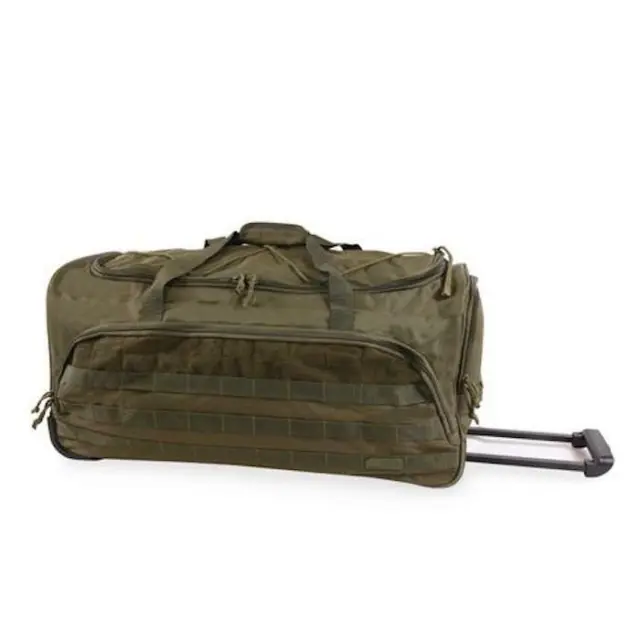 Highland Tactical 30" Squad Tactical Rolling Duffel Bag Dark Green Olive Drab