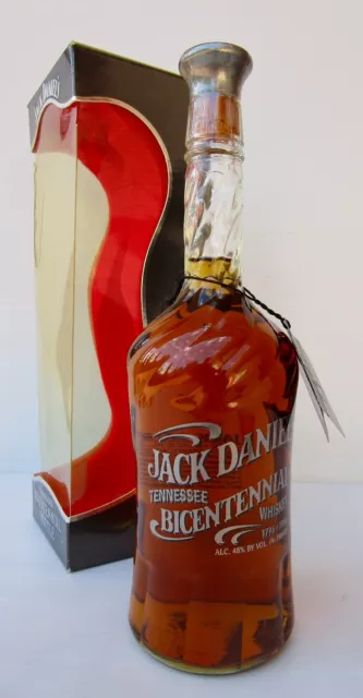 Jack Daniels Bicentennial Commemorative Bottle Full/Sealed /Box/Tag-Rare!