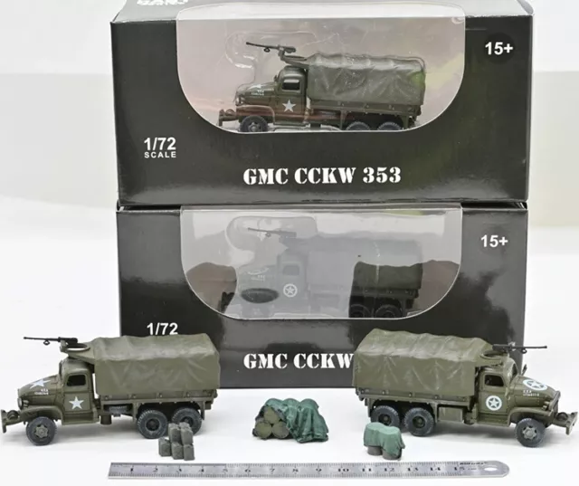 New 1/72 US 2.5 T Ten Wheels GMC CCKW 353 Military Transportation Truck Model