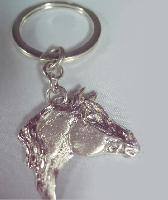 Schlüsselanhänger Silver Quarter Horse mit Pferdekopf Luce
