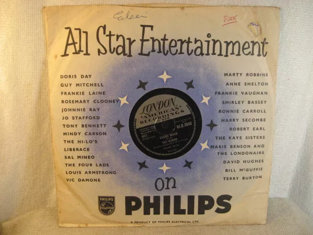 Pat Boone: Cherie I Love You / Sugar Moon - 1958 UK -  78 RPM JZ PO
