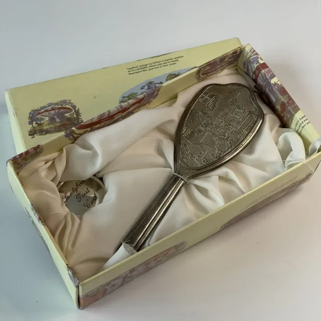 Baby Brush Vintage Christening Gift Ladybird Collection Set Boxed Silver Plate?