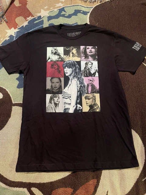 TAYLOR SWIFT THE Eras Tour Official Merch Black T-shirt TOUR EXCLUSIVE ...