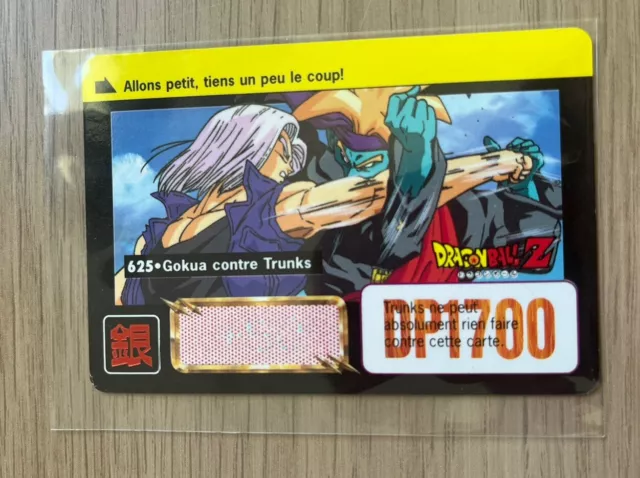 🇫🇷 Dragon Ball Carte 625 Gokua contre Trunks  Part 16 Carddass Bandaï 1995 FR