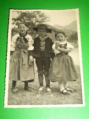 Vintage foto cartolina Costumi dell'Alto Adige Val Sarentino 1942 FG 9530 eb 