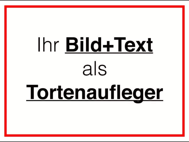 Tortenaufleger Tortenbild Fototorte Einschulung rechteckig A4 selber gestalten!