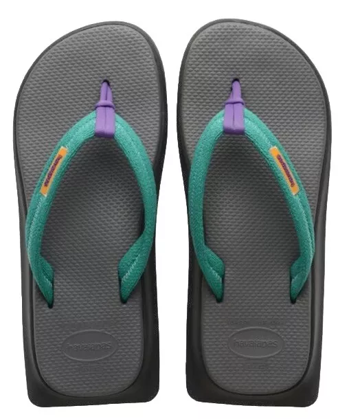 HAVAIANAS TRADI ZORI Grey Flip Flops Thongs Sandals 🩴 Men’s Size US 11 ...