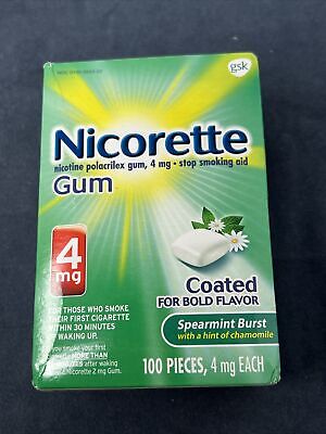 Nicorette Gum Spearmint Burst - 4 mg 100 unidades vencimiento 11/2024
