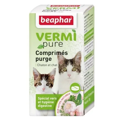 BEAPHAR Antiparasitario Interno Natural para Gatos, 50 comprimidos