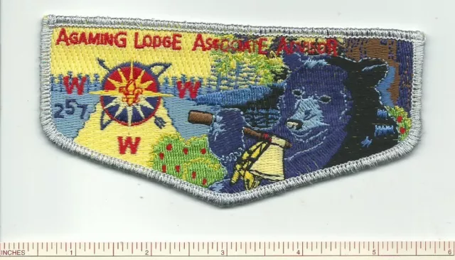 Do Scout Bsa Oa Lodge 257 Agaming Associate Advisor Merged Flap Indianhead Mn !!