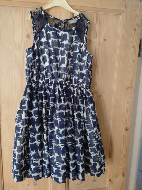 Matalan Navy Girls Party Dress Aged 9 Years