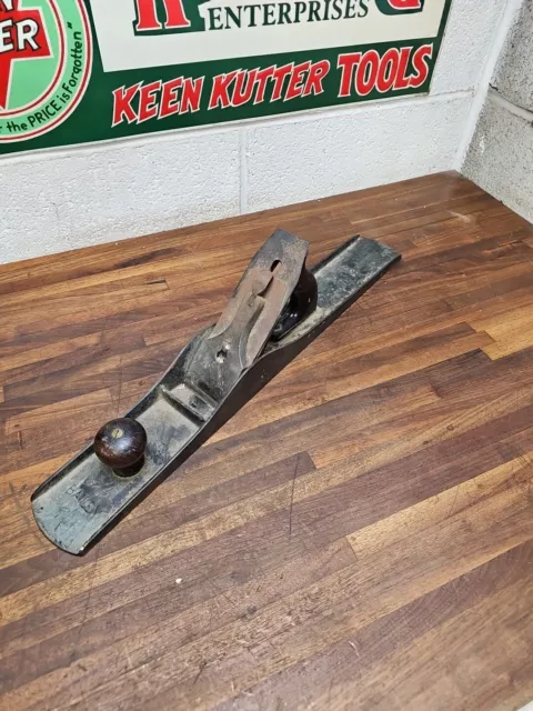K306- Antique Stanley Bailey  No. 7 Smooth Bottom Plane 3 patent date