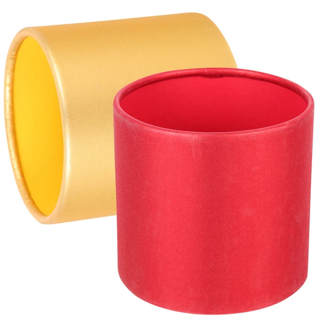Cubos de almacenamiento decoración de mesa roja año nuevo chino cubos papel
