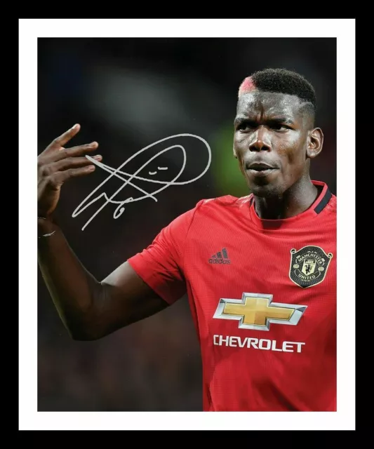 Paul Pogba - Manchester United Autograph Signed & Framed Photo