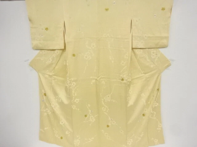 39892# Japanese Kimono / Antique Kimono / Embroidery / Ume Blossom