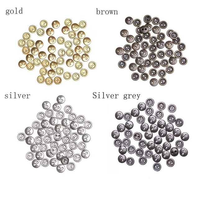 Metal Handmade Clothing Round Buttons Doll Button Sewing Buttons Apparel Sewing