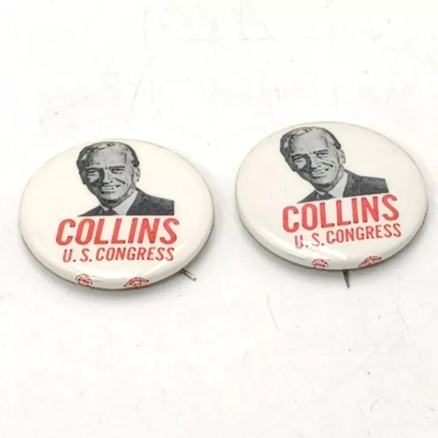 James Collins Dallas Texas Member Of Congress Political Pinback Button Lot 2. Po
