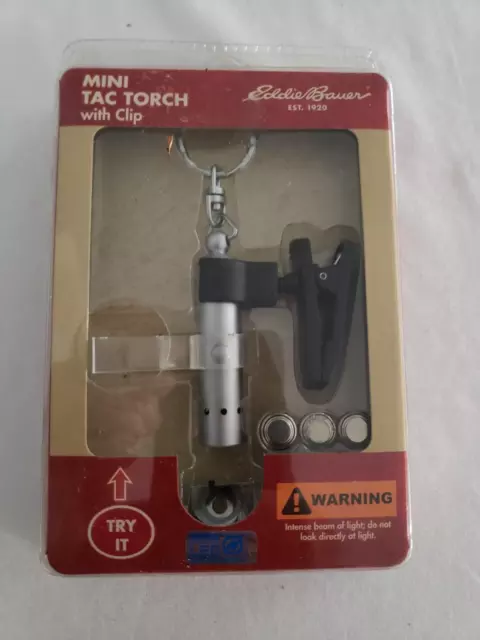 EDDIE BAUER MINI Tac Torch with Clip NOS NIP NEW LED LIGHT $19.95 ...