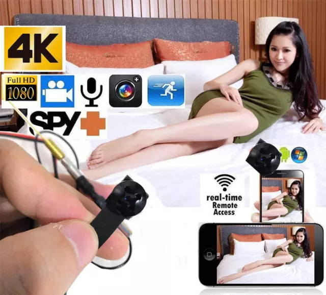 4K HD WIFI IP Wireless DIY screws micro Camera Motion detection Tiny Cam DVR 64G