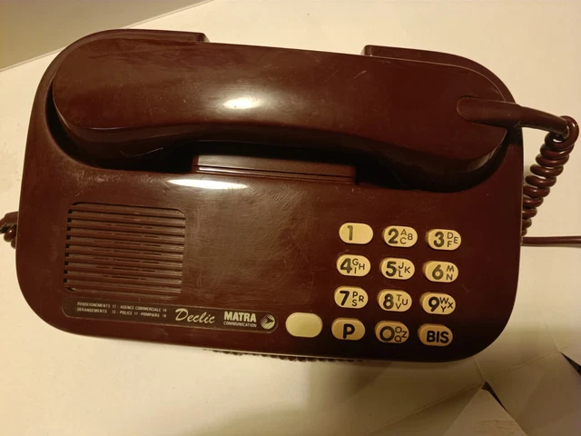 Téléphone Matra Communication Contact Ambiance : Le Fixe à Touches Vintage De 1975 !