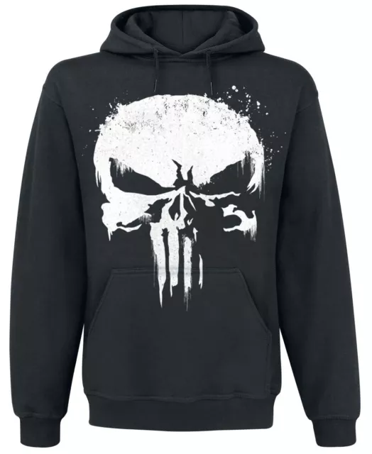 The Punisher Sprayed Skull Logo Männer Kapuzenpullover schwarz S