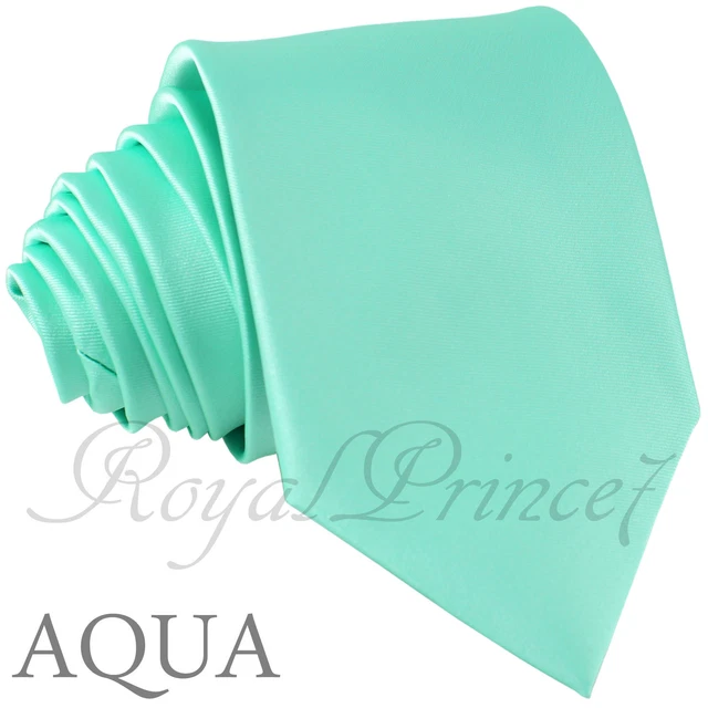 New Men's Aqua Skinny Slim Neck tie Tie Only Formal Party Wedding Prom 200QQ