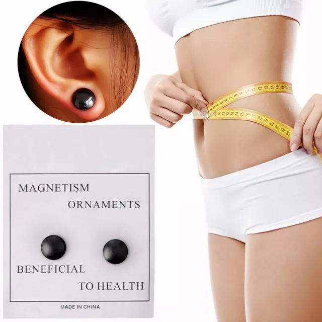 Bio-Magnetic Slimming Earring Studs Weight Loss Stimulating Acupressure Therapy