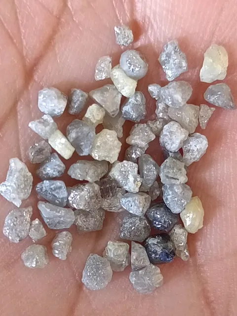 Rough Uncut Premium Grade Diamond Lot (150+ Loose) 10.00 Ct