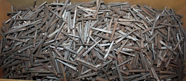 Lot of 50 Antique Vintage Square Cut 1-1/2" Nails - Approx. 2000 to Start