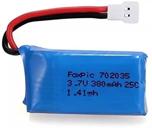 1 pezzo Lipo Batterie 3.7V, 380mAh per Rc Drone HUBSAN X4 H107L H107C H107D