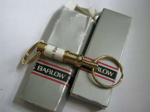 TWO Boxed Valet Key Chains by Barlow MEN'S OPERA GUILD (North Miami 1983)