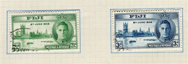 FIJI; 1946 early Victory issue fine used SET