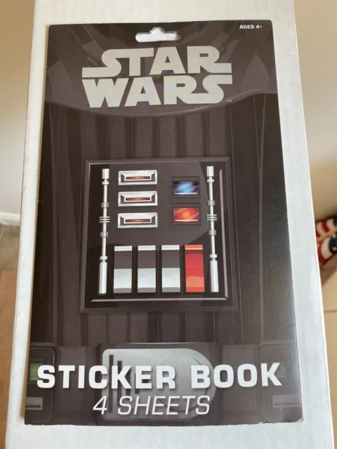 Star Wars Sticker Book 4 Sheets Decals Lucasfilm 2003