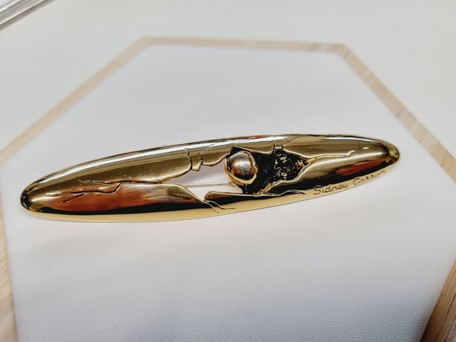 Broche Créateur Sidney Carron – Métal, Vintage, Occasion
