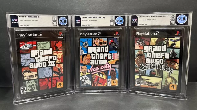 PS2 Playstation 2 GRAND THEFT AUTO: SAN ANDREAS WATA 9.6 Factory Sealed A++