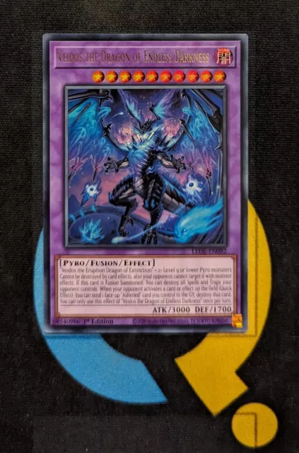 LEDE-EN092 Veidos the Dragon of Endless Darkness Ultra Rare 1st Edition YuGiOh