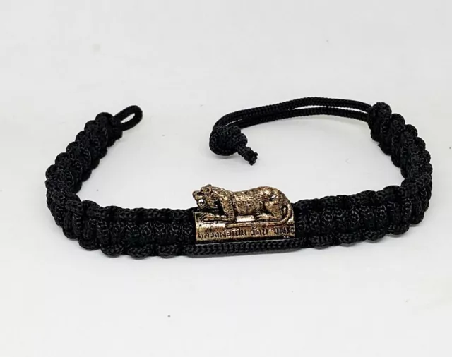 Tiger Thra Krud Talisman Thai Amulet Powerful Magic Protection Rope Bracelet